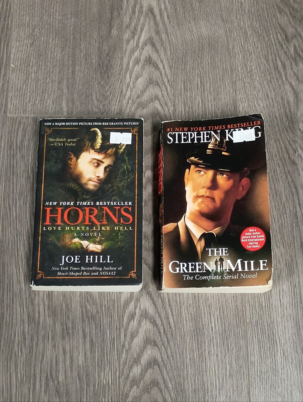 **3/$16 The Green Mile - Stephen King & Horns Love Hurts Like Hell Books
